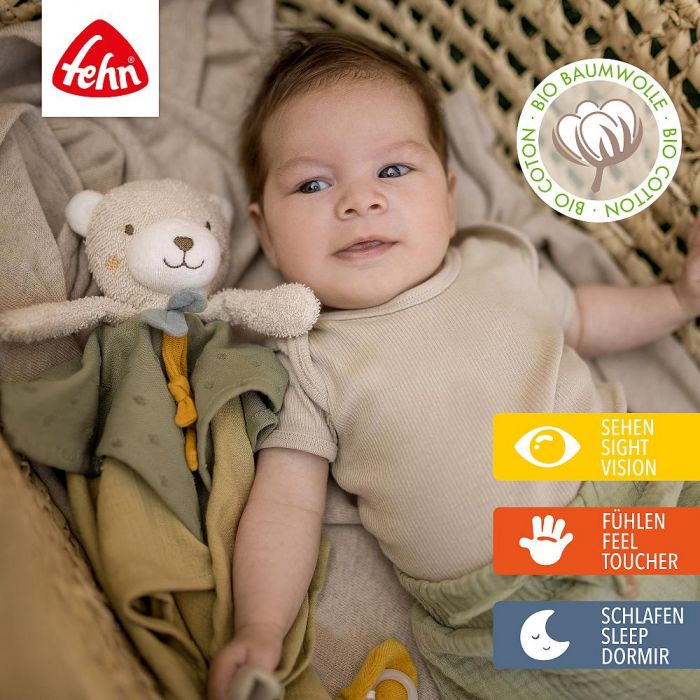 Fehn Nature Bear Comforter, made with Bio Cotton - Image 5