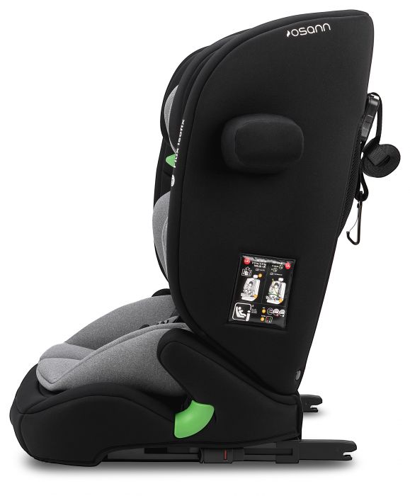 Osann Flux i-Size Isofix R129 Car Seat - Grey Melange: Advanced Safety and Comfort Features for Children - Image 5