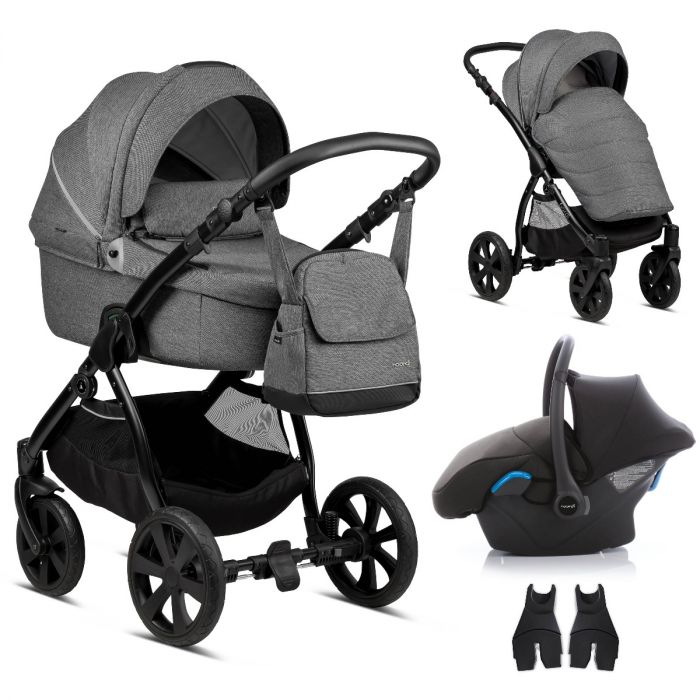 Noordi FJORDI 3 IN 1 Travel System - Dark Grey