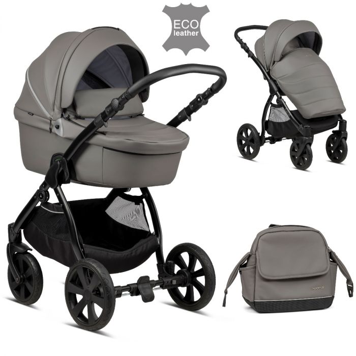 Noordi FJORDI 3 IN 1 Travel System - Leather Finish Graphite - Image 4