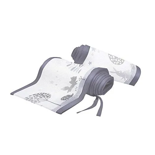 BreathableBaby Mesh Cot Bed Liner – Classic Collection – Fits 4 Sides – Safe Anti-Bumper Design – Enchanted Forest - Image 3