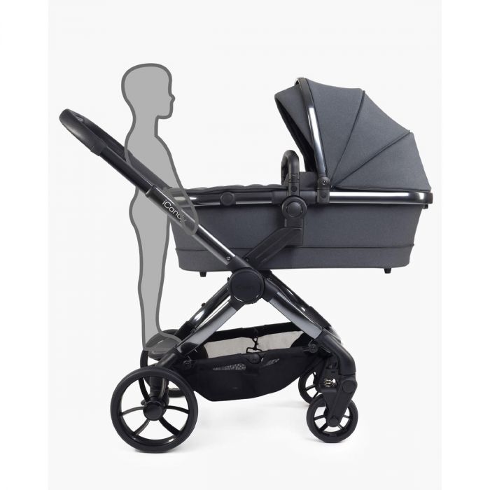 iCandy Peach 7 Combo Pushchair Complete Bundle, Dark Grey - Image 3