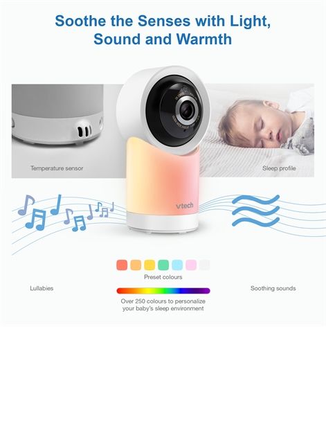 VTech Smart Video RM5766HD 5 inch WiFi Pan & Tilt Baby Monitor - Image 4