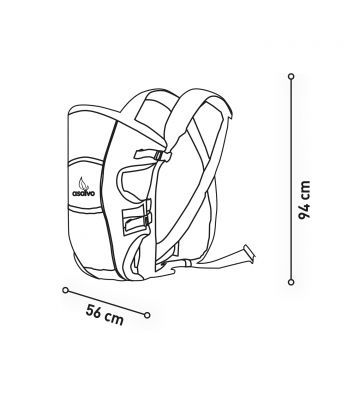 Asalvo Baby Carrier - Newborn Baby Sling - Grey - Image 4