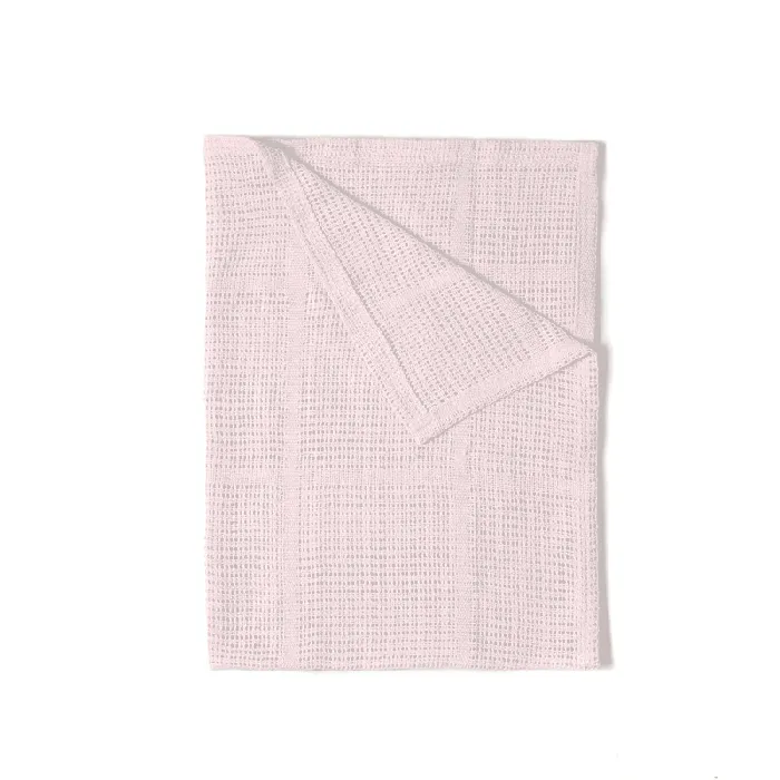 Soft Cotton Cellular Cot Blanket - Pink - Image 4