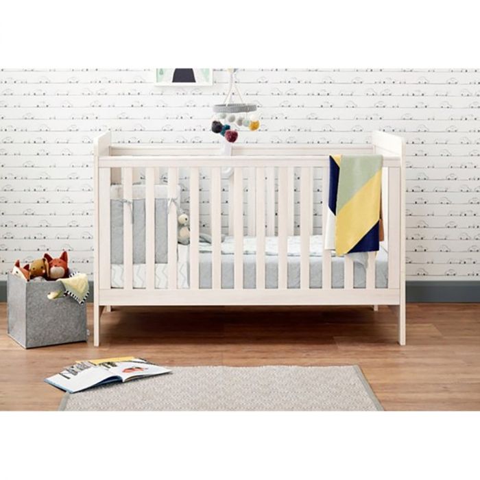 Mamas & Papas Atlas Cotbed, Dresser & Wardrobe Package - Nimbus White - Image 2