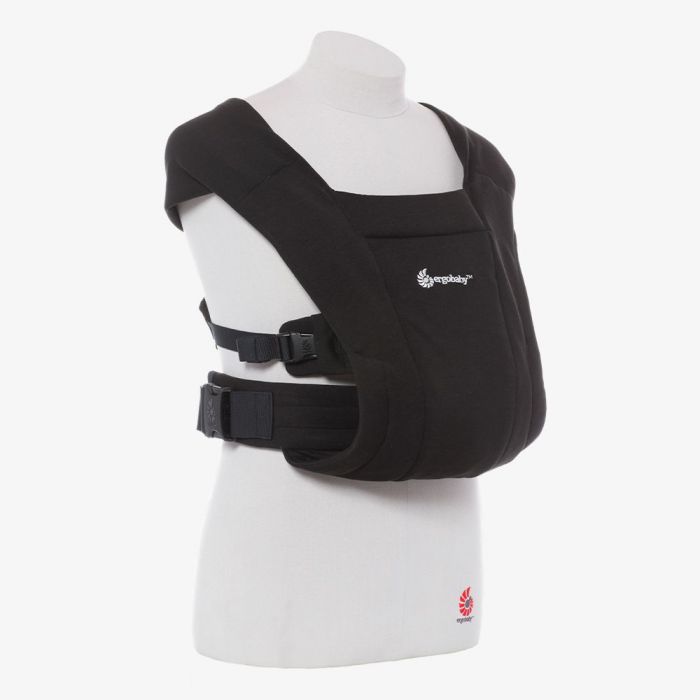 Ergobaby Embrace Baby Carrier for Newborns from Birth, Extra Soft and Ergonomic with Head Support - Pure Black - Image 3
