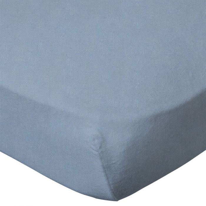 Babycalin 2-Pack Cot Fitted Sheets – 120x60 cm – 100% Cotton – White & Blue - Image 5