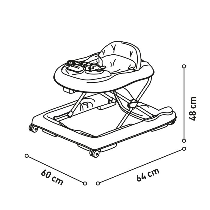 Asalvo Baby Walker - Giraffe - Image 2