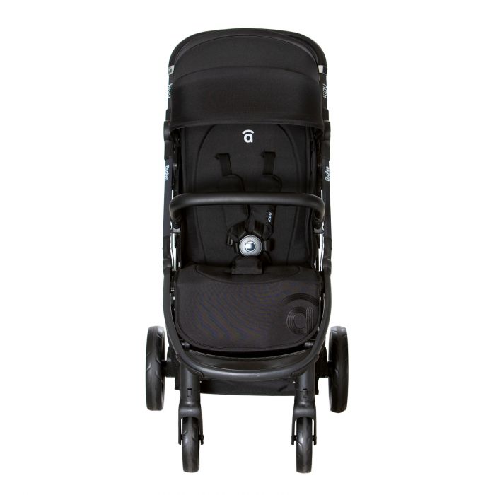 Asalvo Kibu Lightweight Stroller (Birth to 22 kg) + FREE Osann Footmuff - Black - Image 3