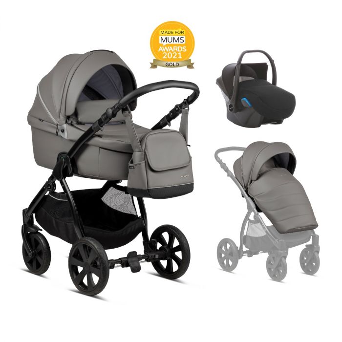 Noordi FJORDI 3 IN 1 Travel System - Leather Finish Graphite - Image 8
