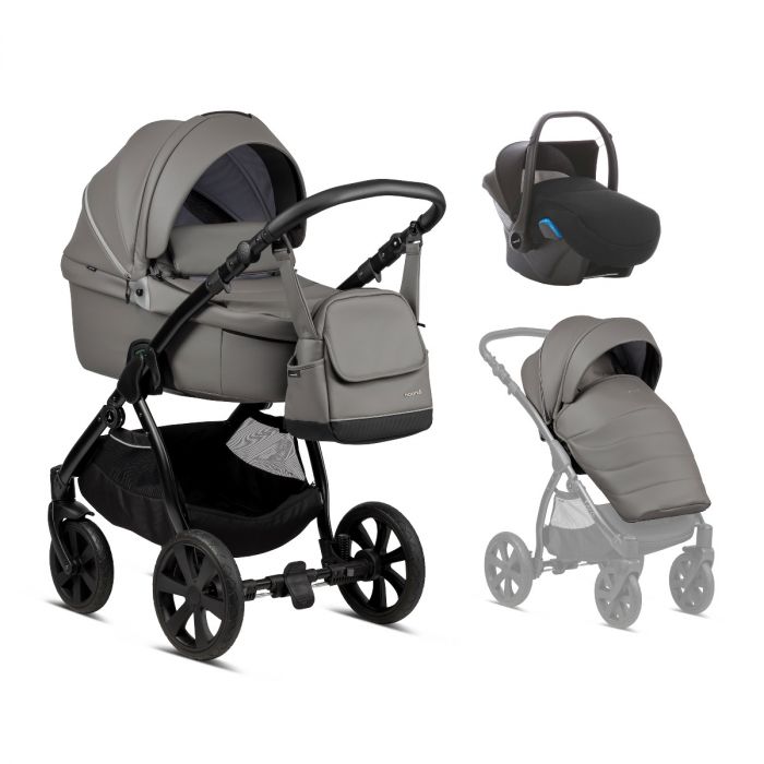 Noordi FJORDI 3 IN 1 Travel System - Leather Finish Graphite - Image 9