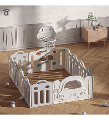 Asalvo Montessori-Inspired Activity Playpen & Centre - Adjustable, Indoor/Outdoor Use