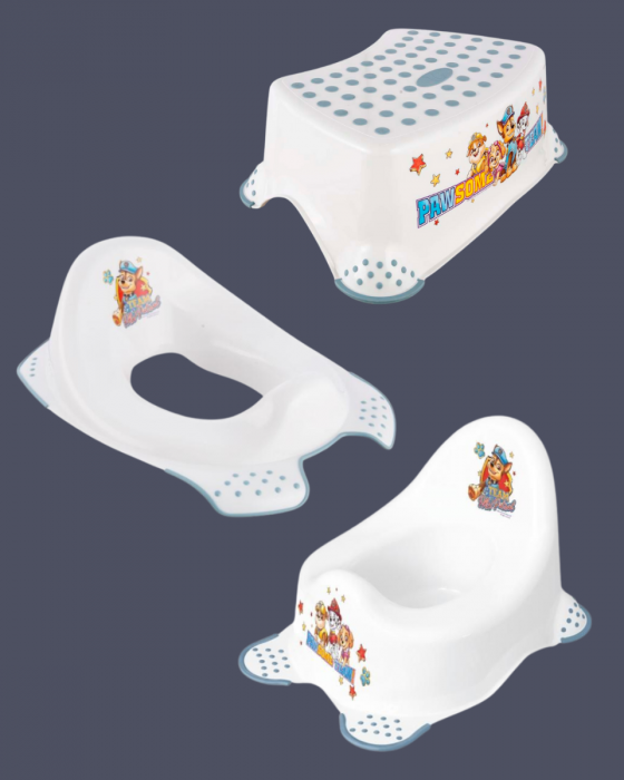 Keeper Paw Patrol Toilet Training Bundle – Potty, Toilet Trainer & Non-Slip Step Stool