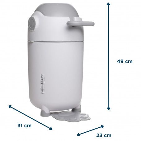 Thermobaby No-Refill Nappy Bin – Compatible with Standard 20L Bin Bags - Image 2