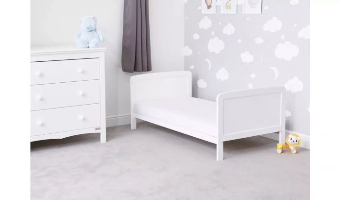 Baby Elegance Travis Cot bed & FREE Mattress - White - Image 3