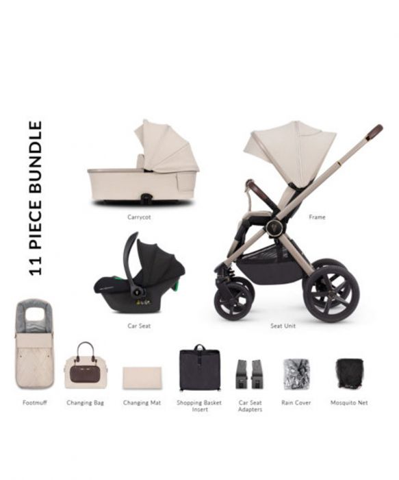Venicci Tinum Upline 3in1 Travel System - Stone Beige - Image 2