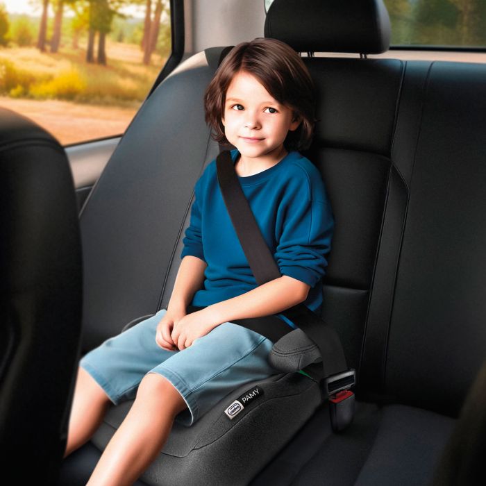 Asalvo Pamy i-Size Booster Seat (125-150 cm | 7-12 Years) - Grey - Image 4