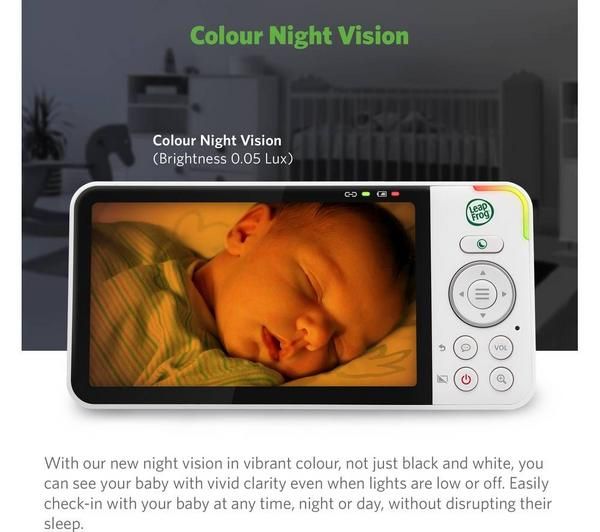 LeapFrog LF815HD 5" Smart Video Baby Monitor – Full HD, Colour Night Vision, Remote Access & Night Light - Image 5