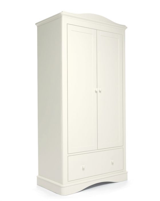 Mamas & Papas Flyn 3 Piece White Cotbed Range with Dresser Changer & Wardrobe - Image 15